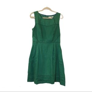 Boden Green Linen Sleeveless Dress